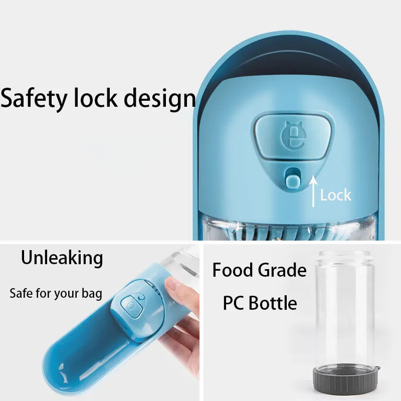 Portable Dog Water Bottle for Travel – Pet Feeder & Dispenser